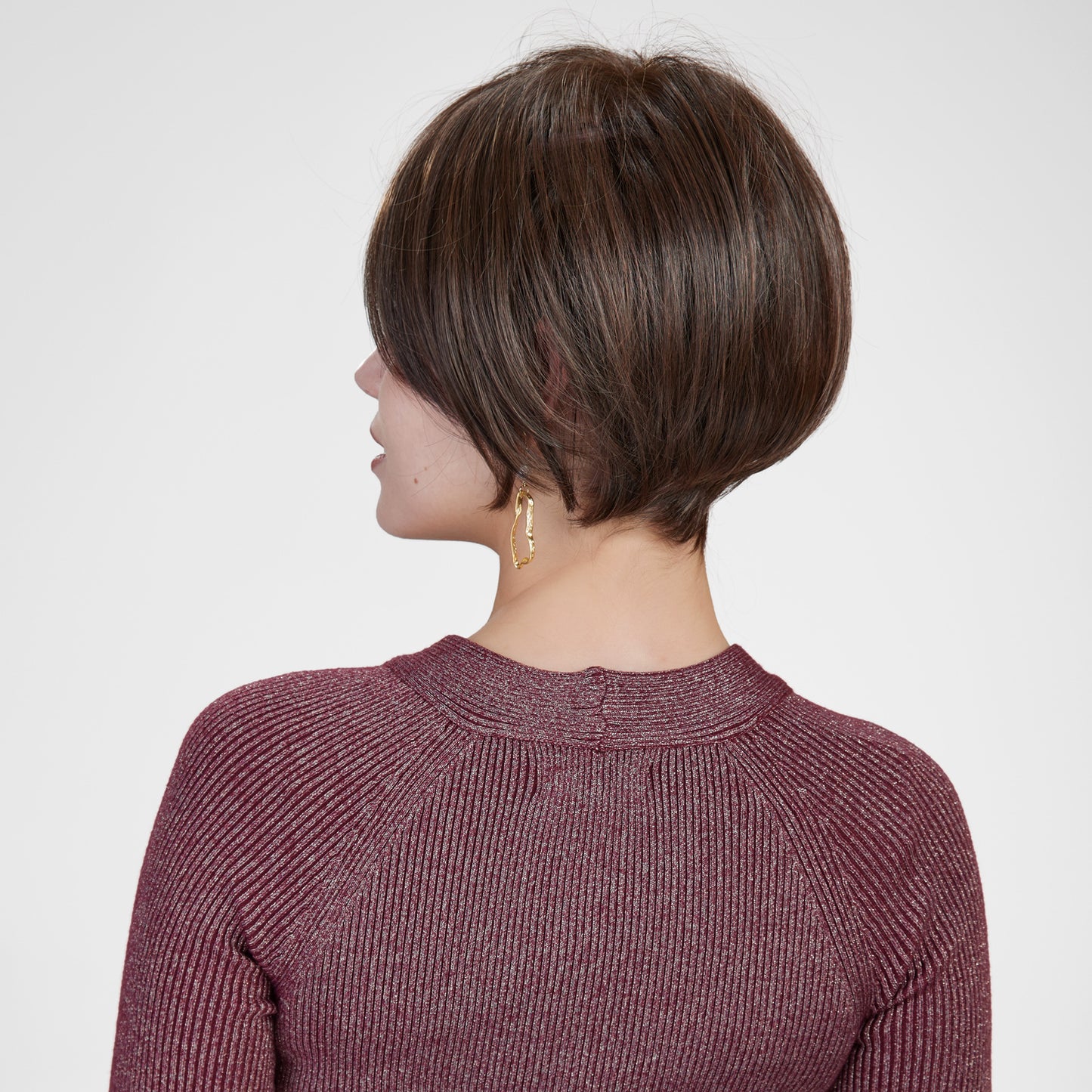 【MONO】【Avery】Loxology | Synthetic Lace Front Short Brown Women's  Breathable Wigs