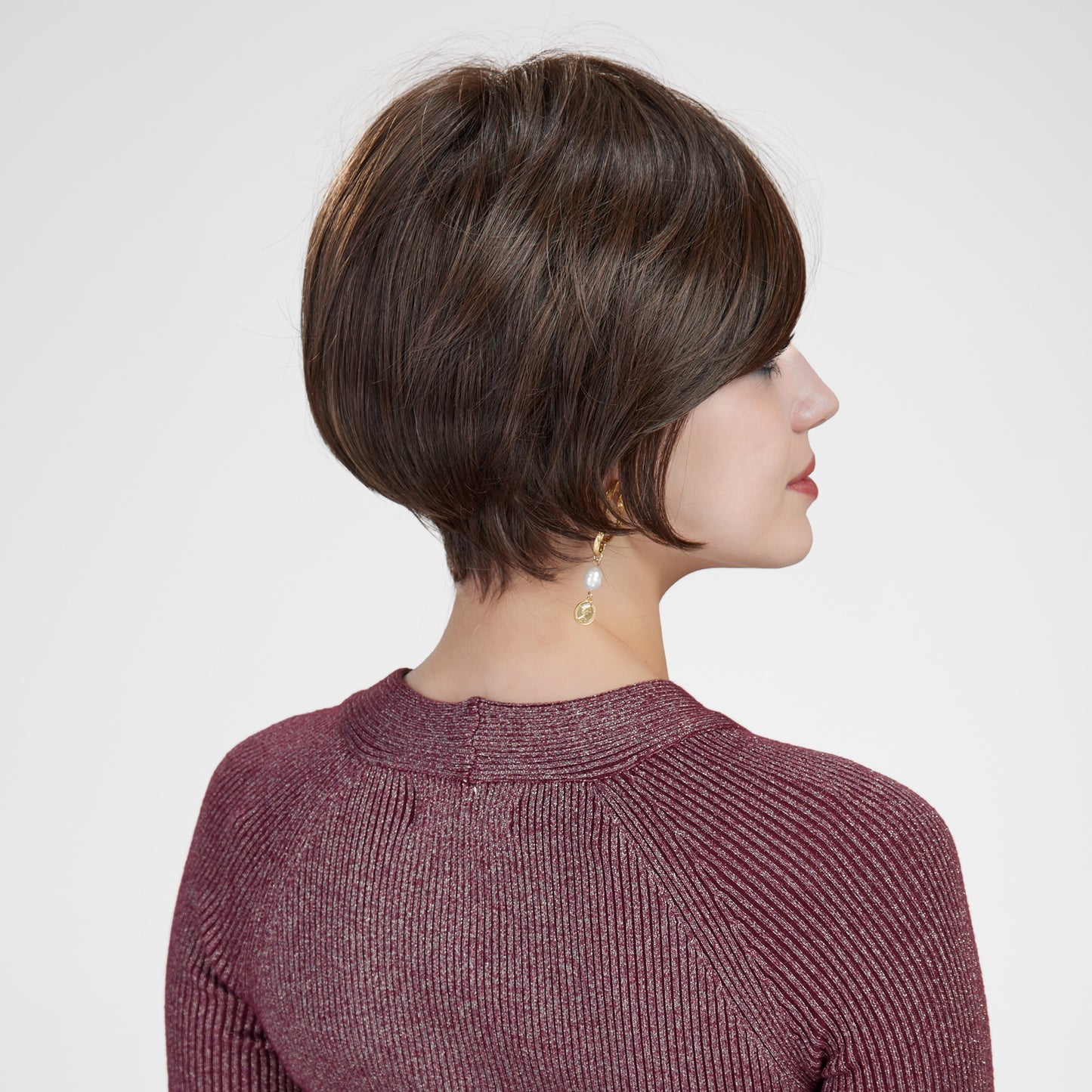 【MONO】【Avery】Loxology | Synthetic Lace Front Short Brown Women's  Breathable Wigs