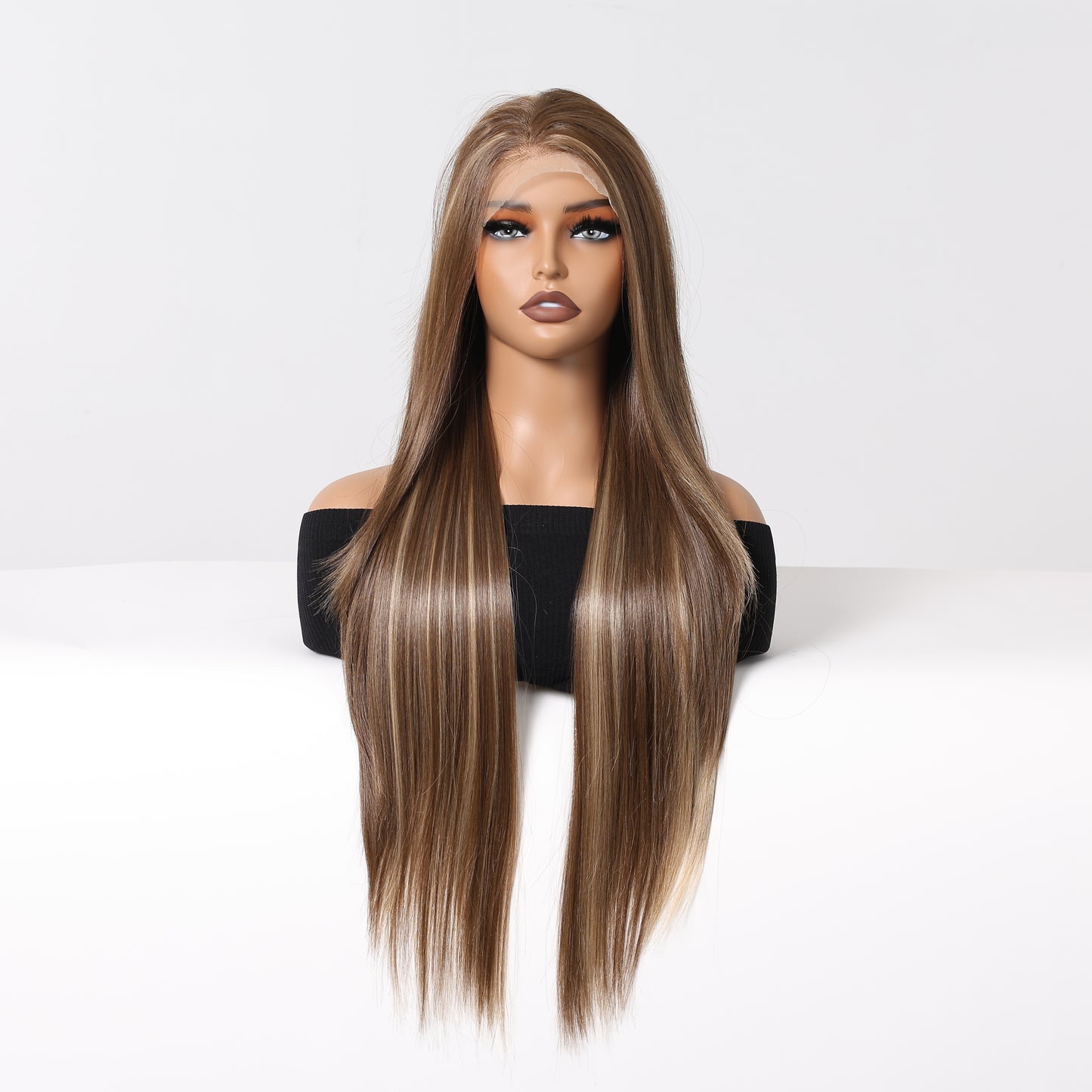 【Free Parting】【Adelaide】Loxology | Lace Front Wigs Brown Straight Synthetic Wigs