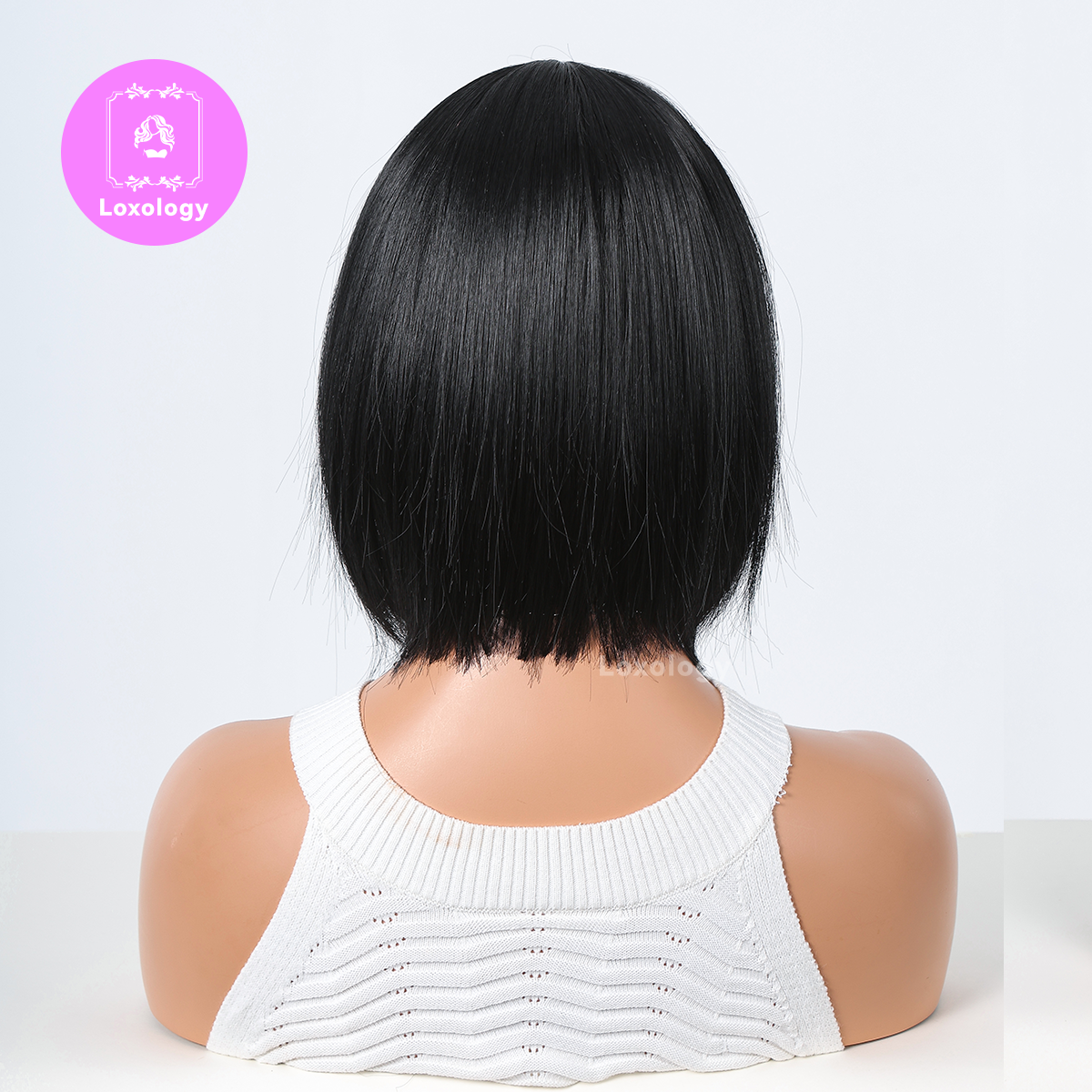 【TAstrid】Loxology | 10 inch Black Short Bob With Bangs