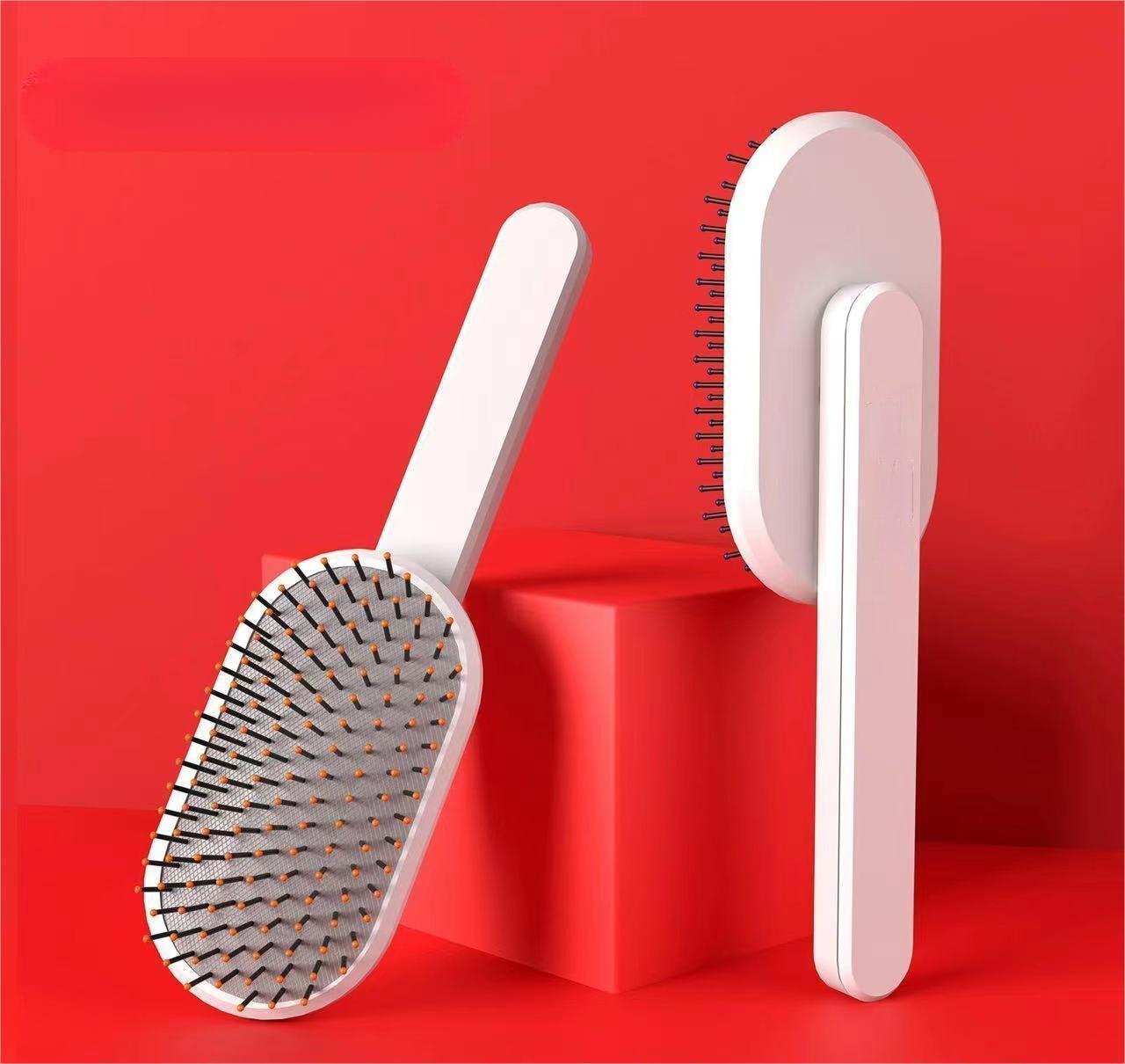 【XBrush2】Loxology | Self Cleaning Hair Brush for Women, Detangling Hair Brush Soft Brush