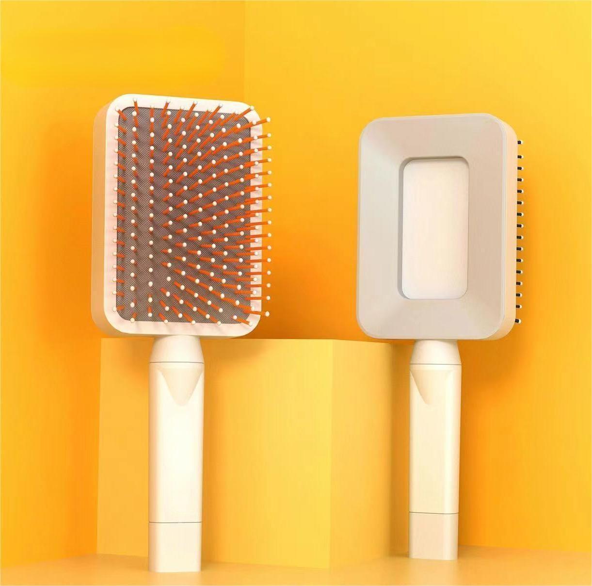 【XBrush2】Loxology | Self Cleaning Hair Brush for Women, Detangling Hair Brush Soft Brush