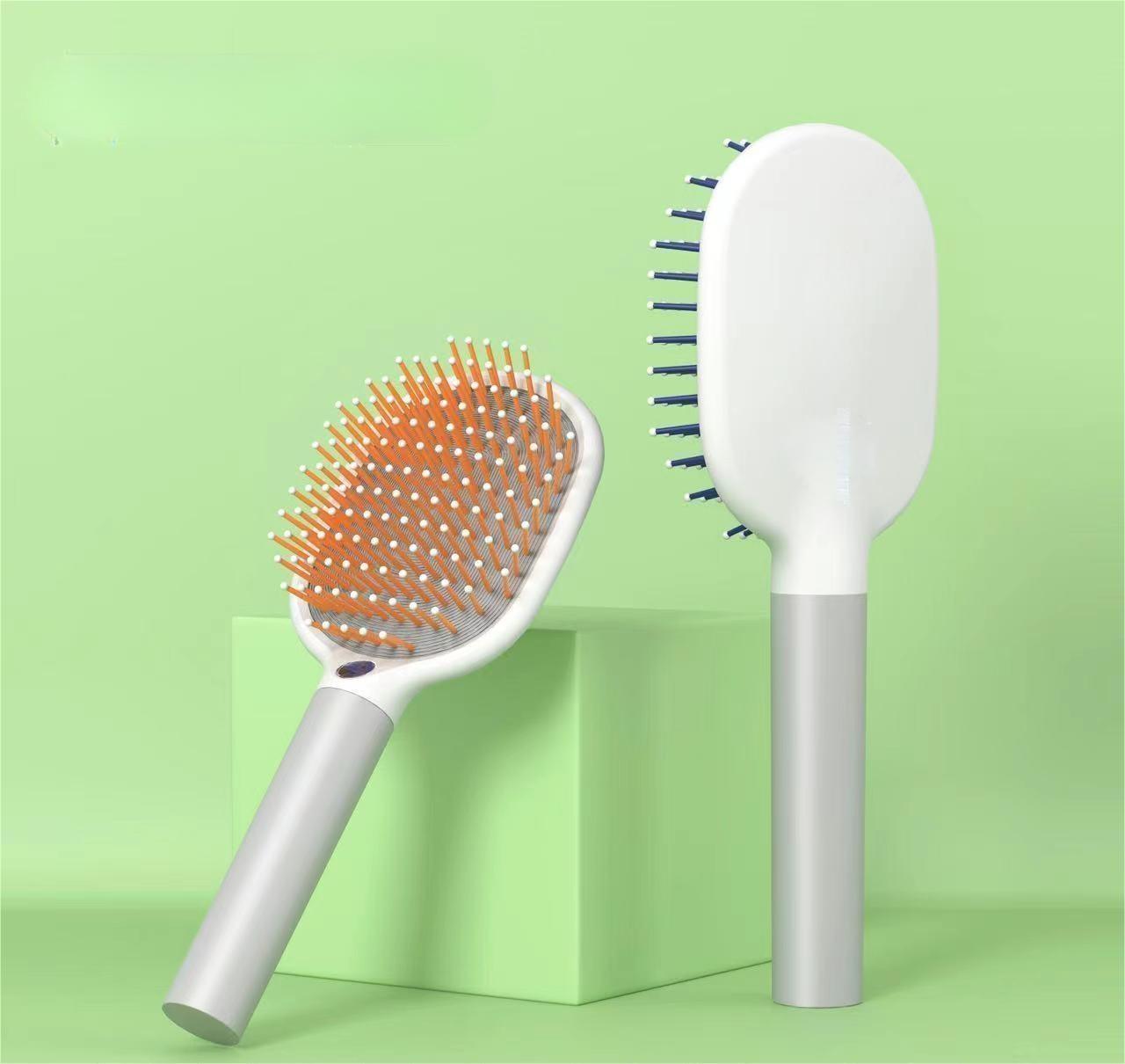 【XBrush2】Loxology | Self Cleaning Hair Brush for Women, Detangling Hair Brush Soft Brush