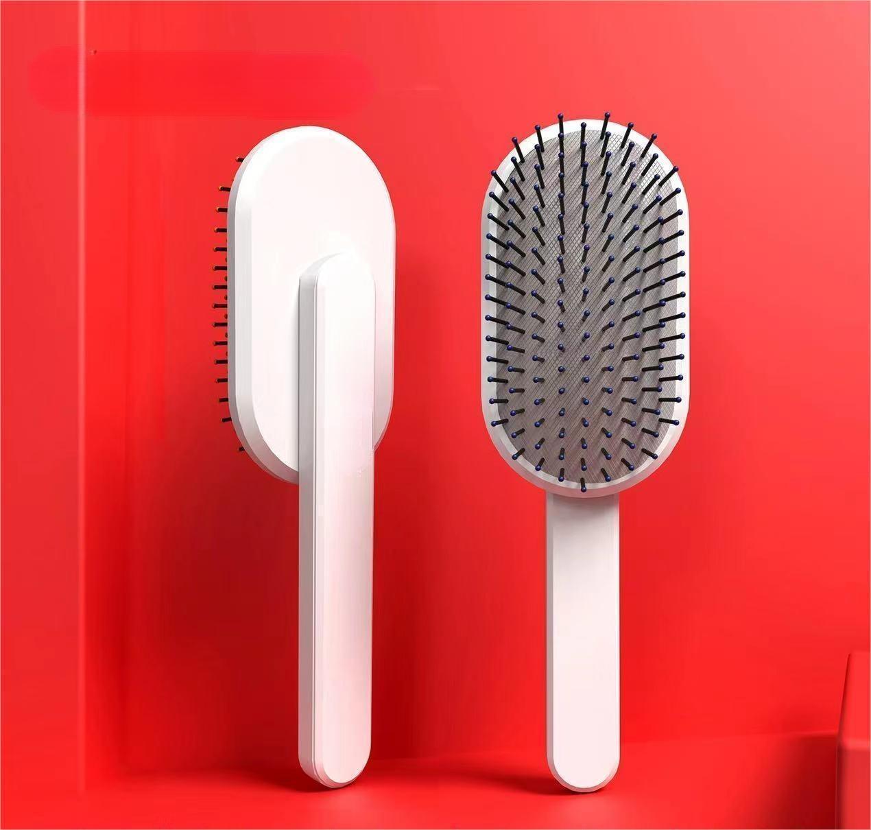 【XBrush2】Loxology | Self Cleaning Hair Brush for Women, Detangling Hair Brush Soft Brush