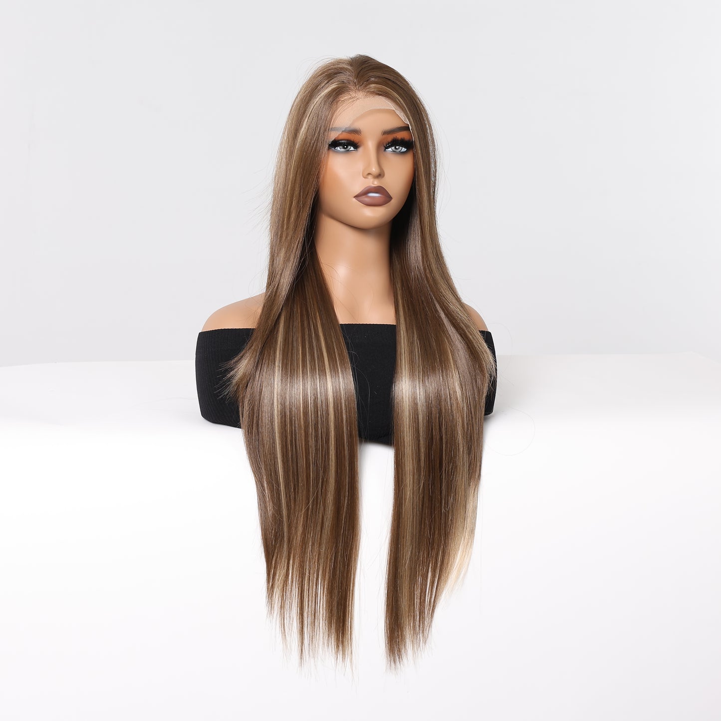 【Free Parting】【Adelaide】Loxology | Lace Front Wigs Brown Straight Synthetic Wigs