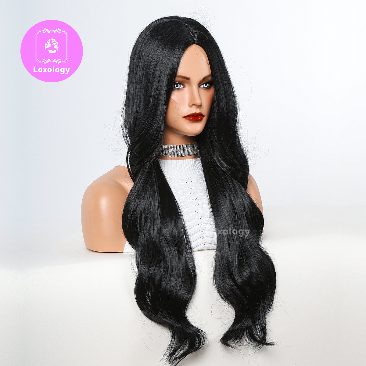 【Briar】Loxology | 8 inch Long Black Wavy Wigs