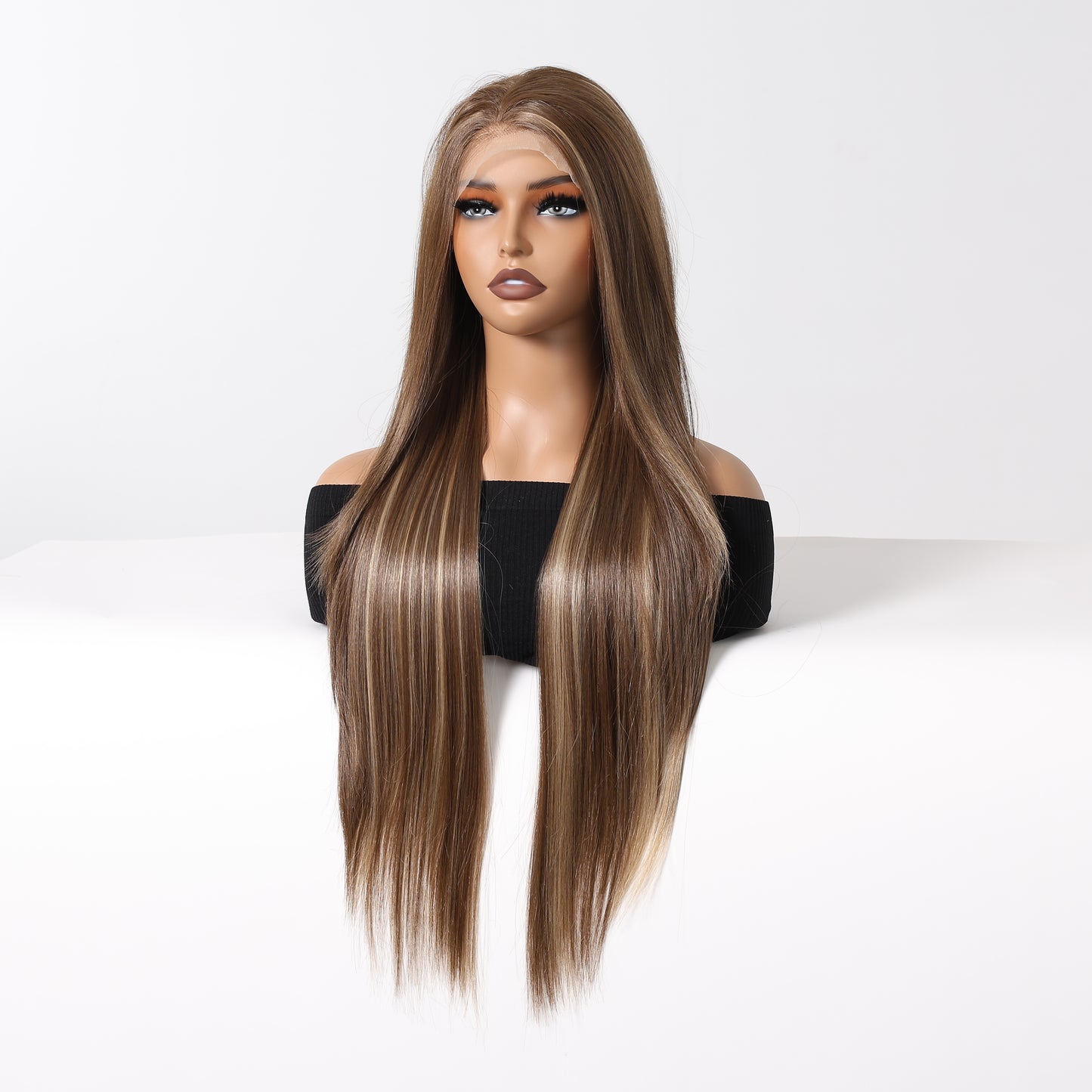 【Free Parting】【Adelaide】Loxology | Lace Front Wigs Brown Straight Synthetic Wigs