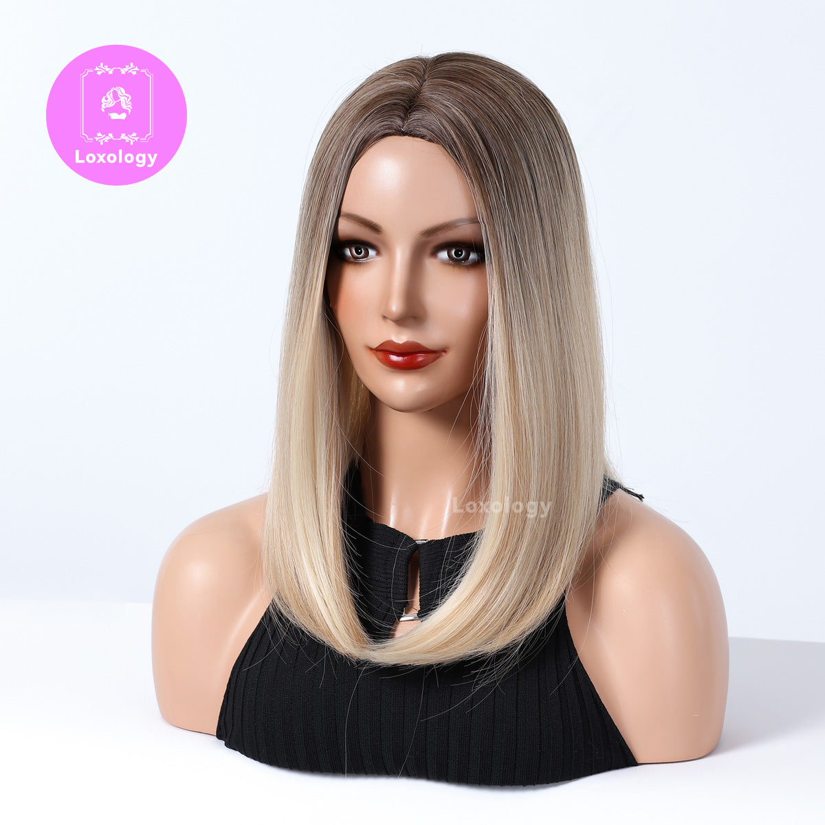 【Brooke】Loxology | 18inches mixed brown wave and long hair for women wig