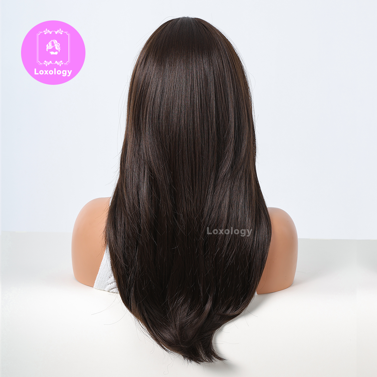 【Olive】Loxology | 22 Inch Dark Brown Long hair