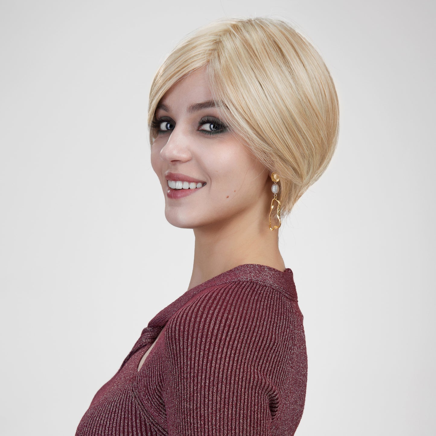 【MONO】【Charlotte】Loxology | Synthetic Lace Front Short Blonde  Breathable Wig
