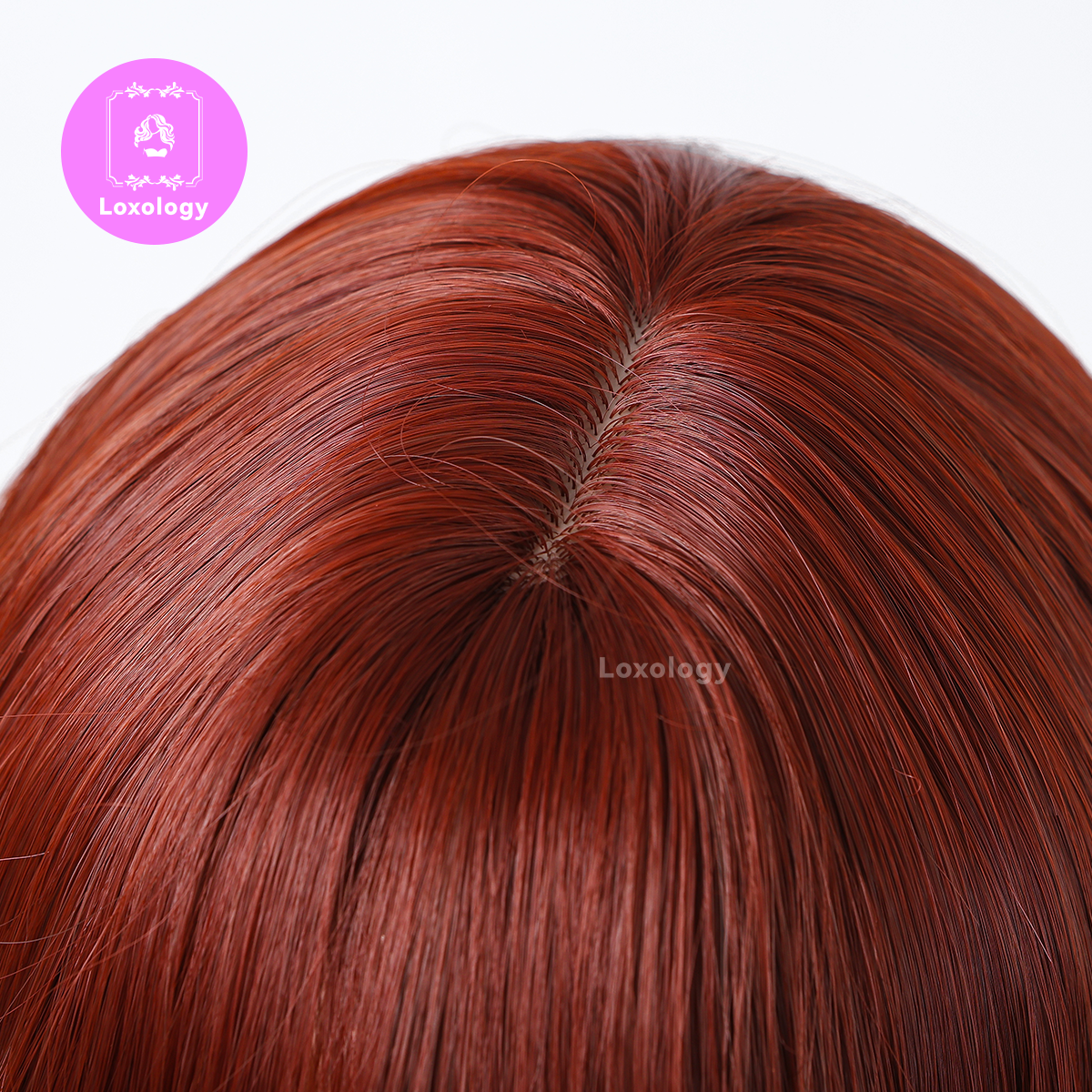 【Daisy】Loxology | 24 Inch long curly red with bangs wigs