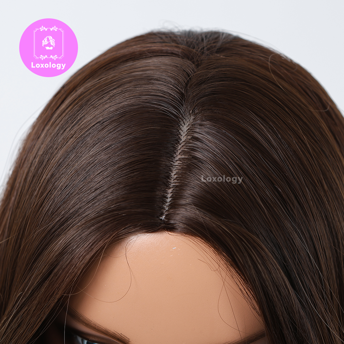 【Scarlett】Loxology | 26 Inch long curly wigs brown with