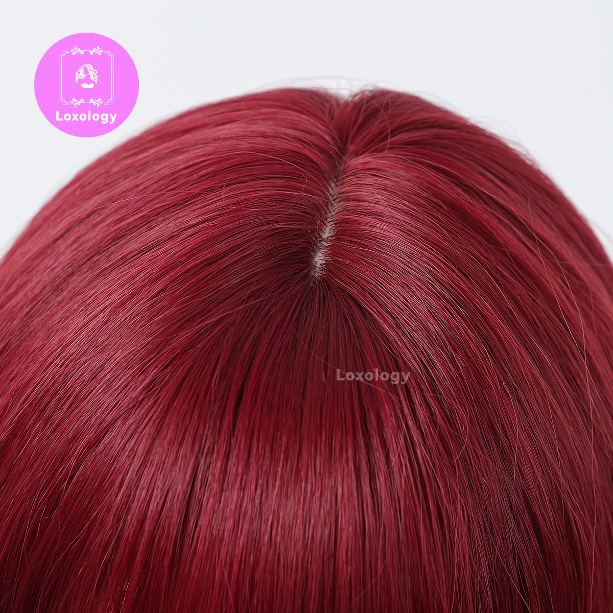 【Lark】Loxology |  26inches wine red Long Burgundy curly wig