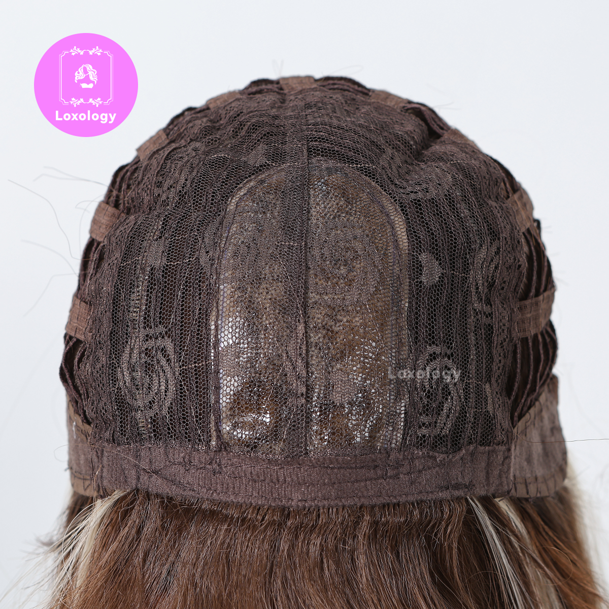 【Ruby】Loxology |26 long straight wigs brown blonde with bangs wigs