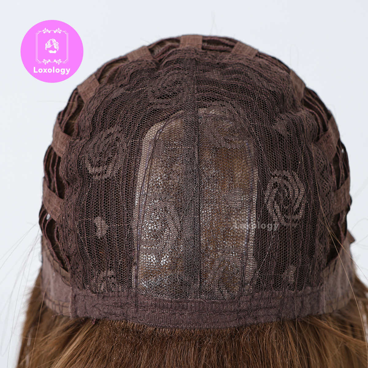 【TAria】Loxology | 26 Inch long straight wigs light brown with bangs wigs