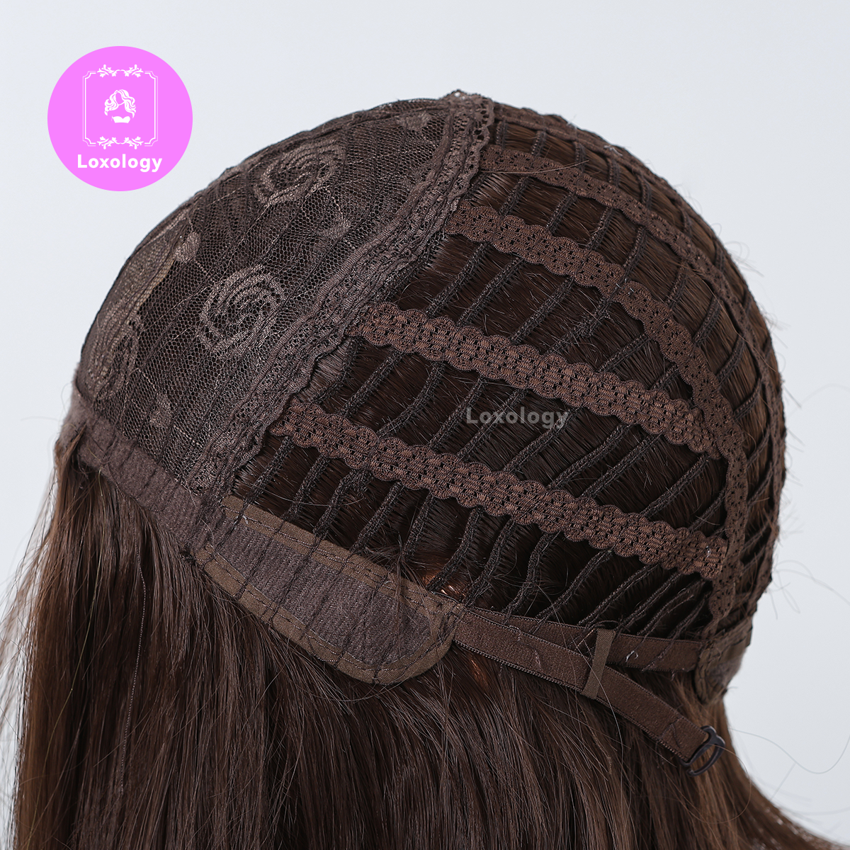 【Ophelia】Loxology | 14 Inches Long Straight Brown Bobo Wigs Synthetic Fiber Wigs