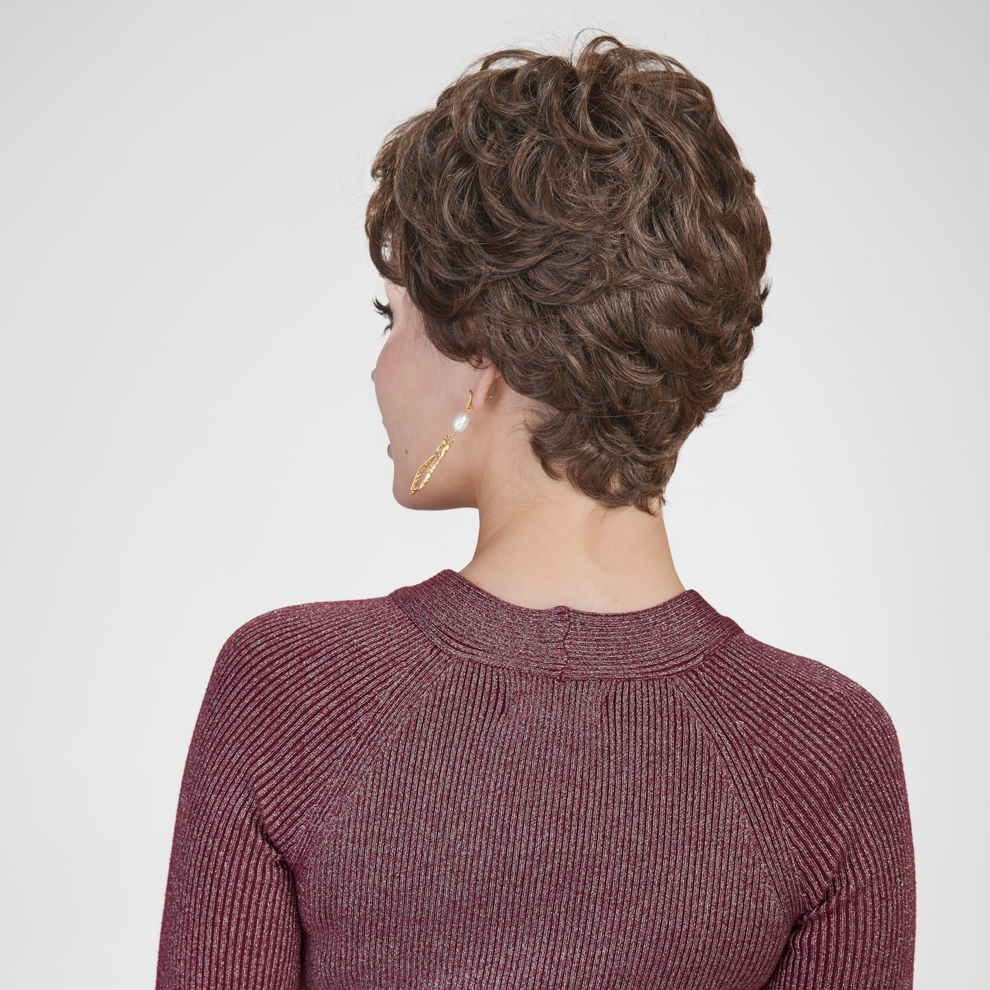 【MONO】【Solange】Loxology | Synthetic Lace Front Short Brown Wigs Breathable Wigs