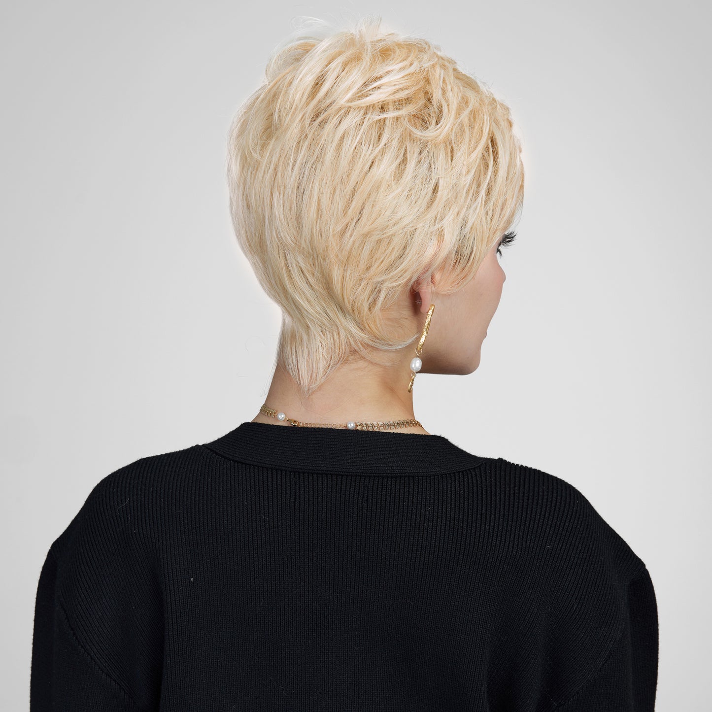 【MONO】【Petunia】Loxology | Synthetic Lace Front Short Blonde Wigs Breathable Wigs