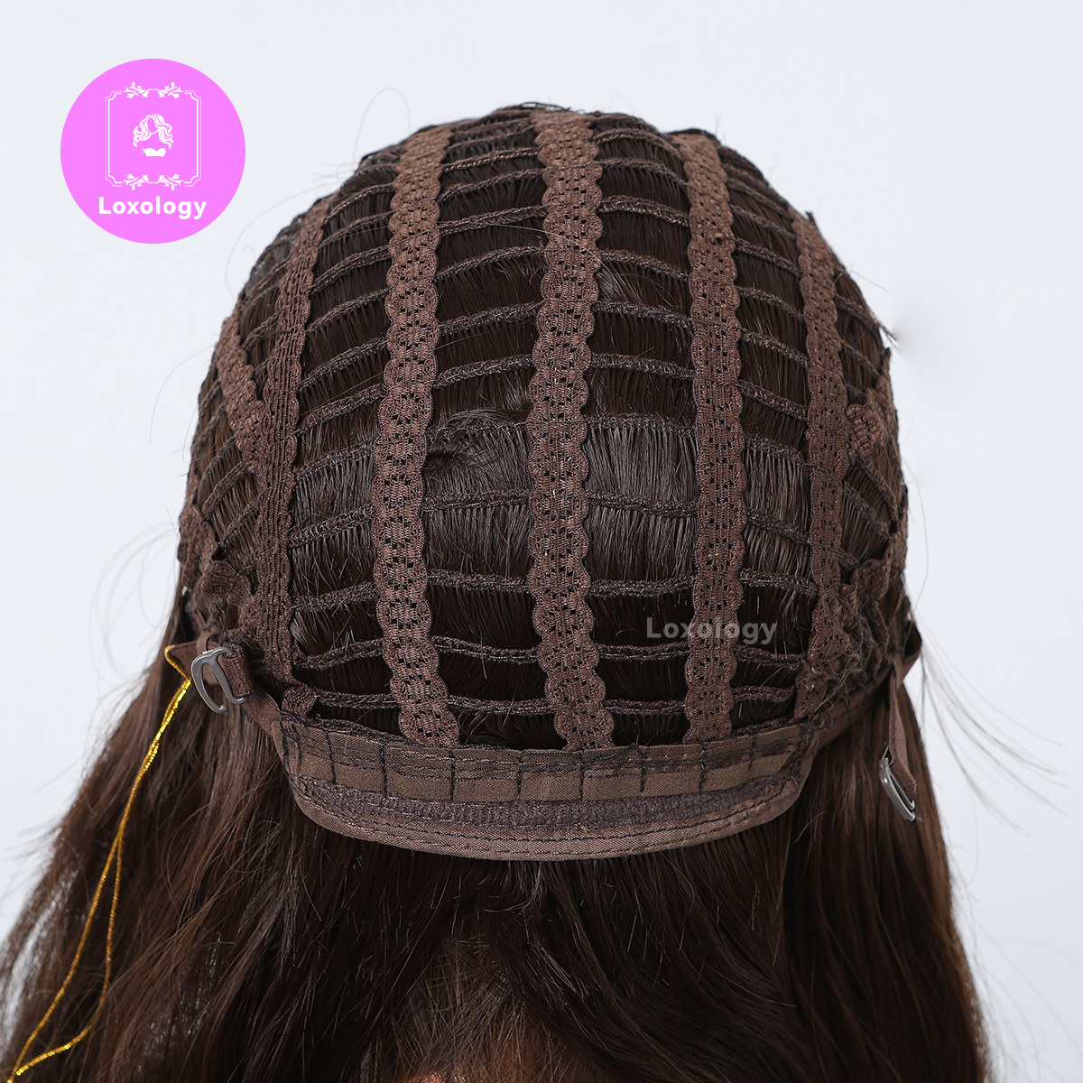 【Scarlett】Loxology | 26 Inch long curly wigs brown with