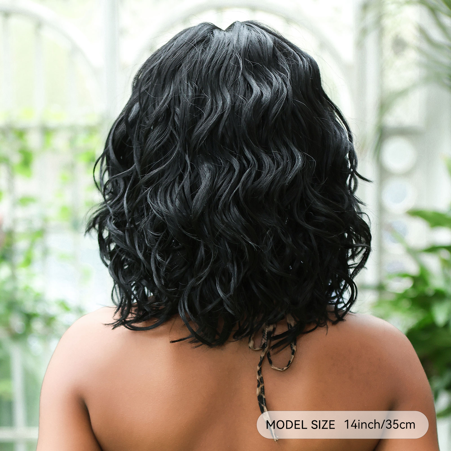 【Lace Front】【Saffron】Loxology | Lace Front Wig Short curly hair Black Synthetic Wig