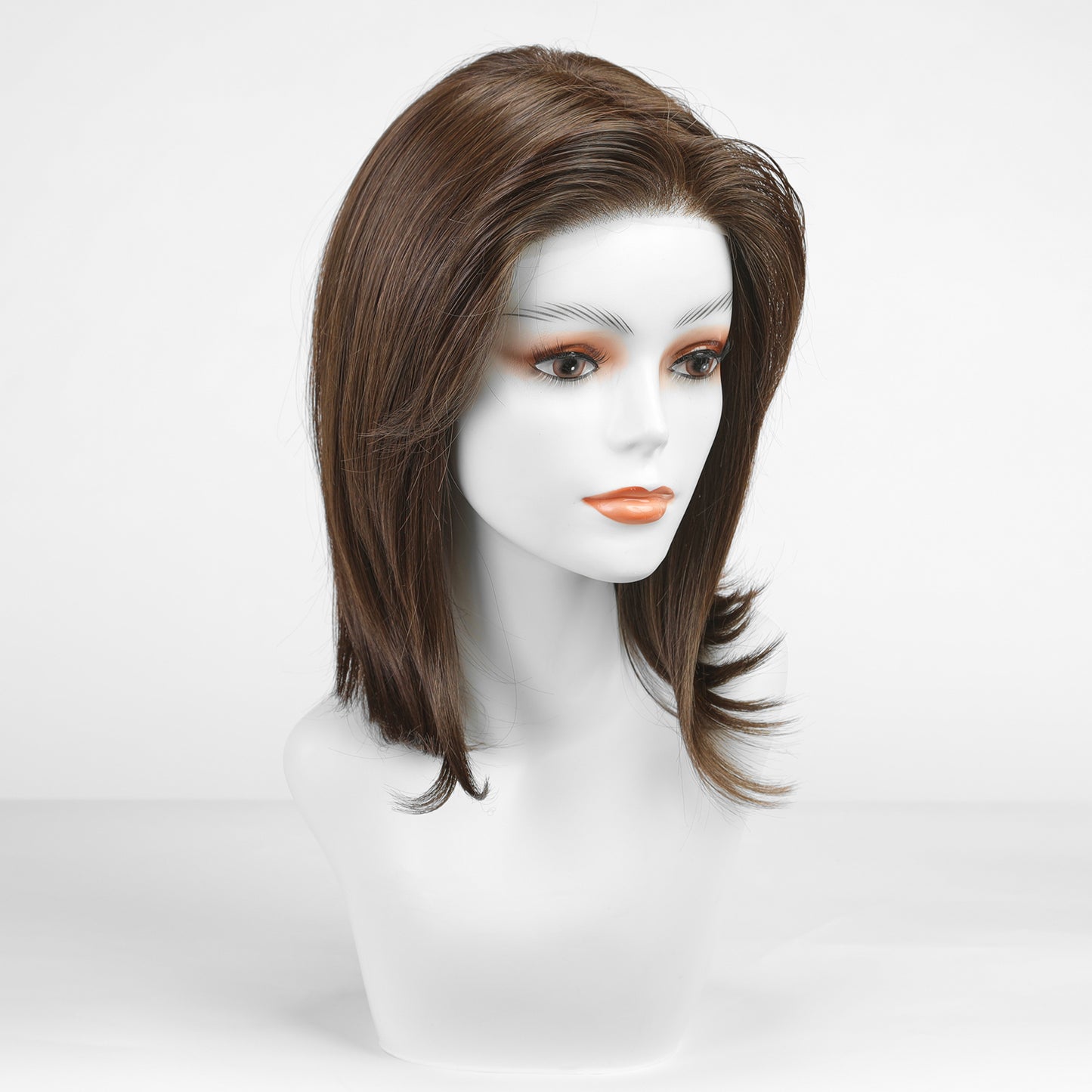 【MONO】【Dione】Loxology | Synthetic Lace Front Brown Straight Shoulder-length Wigs